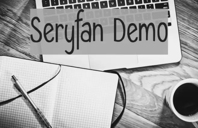 Seryfan Demo Font examples