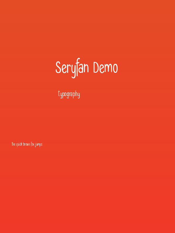 Seryfan Demo Poster
