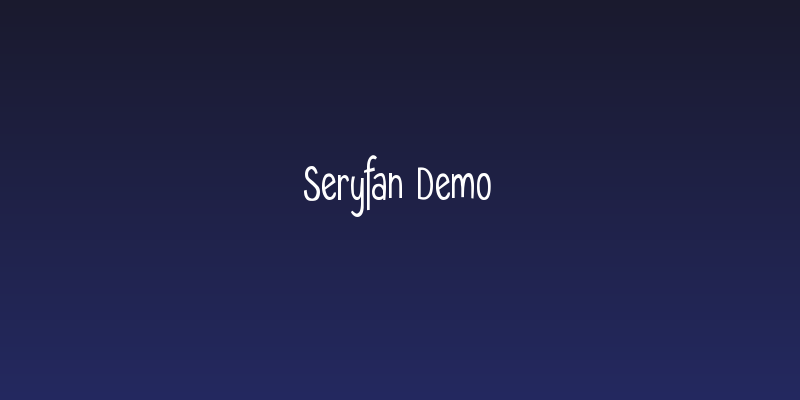 Seryfan Demo Social Header