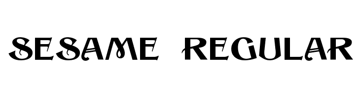 Sesame Regular  免费字体下载