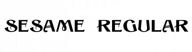 Sesame Regular  font caratteri gratis