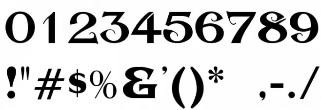 Sesame Regular Font OTHER CHARS