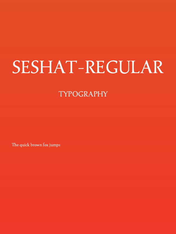Seshat-Regular Poster