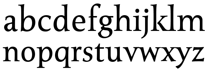 Seshat-Regular Font LOWERCASE