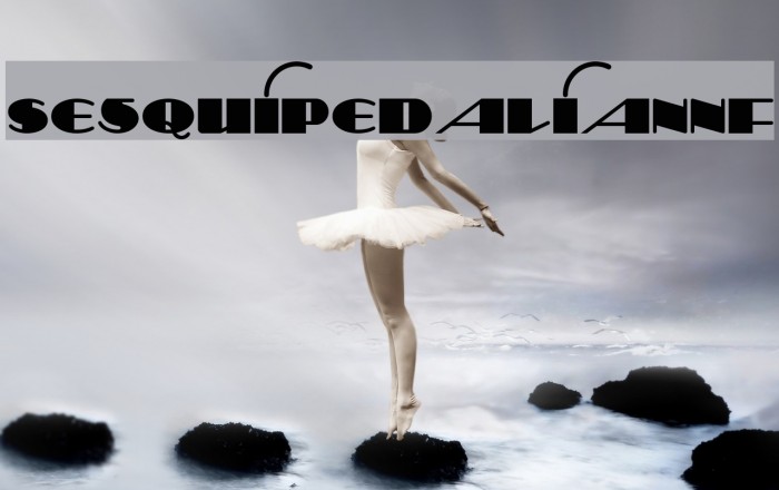 SesquipedalianNF Font examples