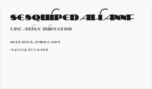 SesquipedalianNF Business Card