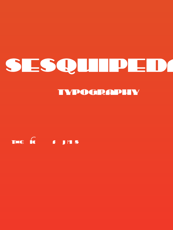 Sesquipedalian Poster