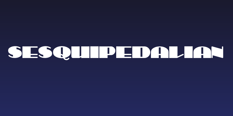 Sesquipedalian Social Header