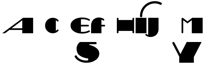 Sesquipedalian Font LOWERCASE