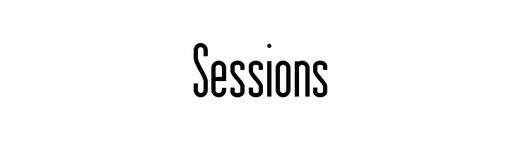 Sessions फ़ॉन्ट