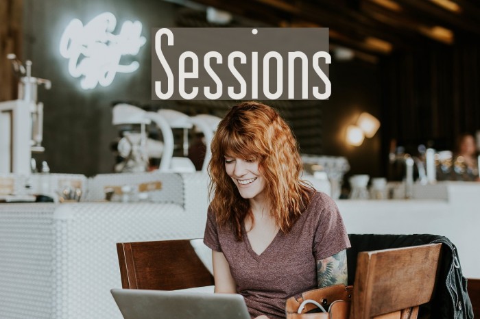 Sessions Font examples