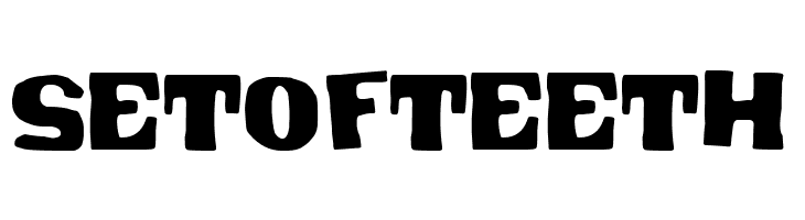 Set of Teeth  Fuentes Gratis Descargar