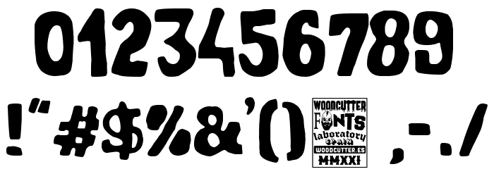 Set of Teeth Font OTHER CHARS
