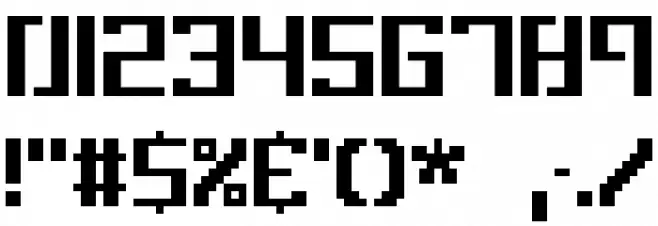 Setback TT BRK Font OTHER CHARS