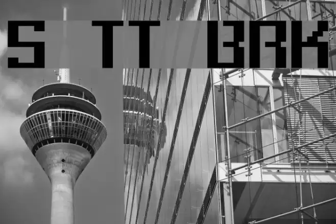 Setback TT BRK Font examples