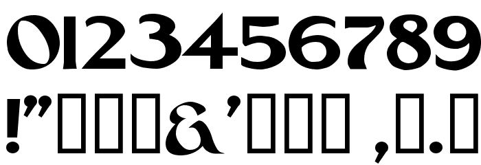 Setebos フォント その他の文字