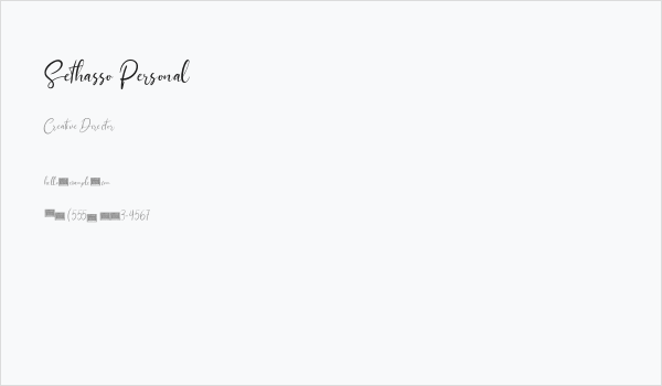 Sethasso Personal Business Card