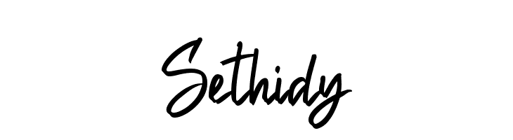 Sethidy  Frei Schriftart Herunterladen