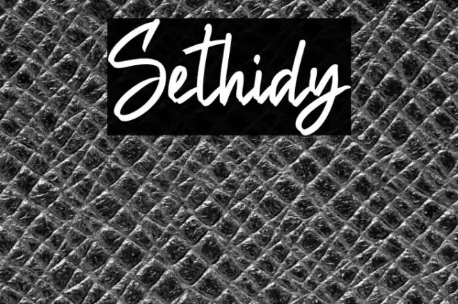 Sethidy Font examples