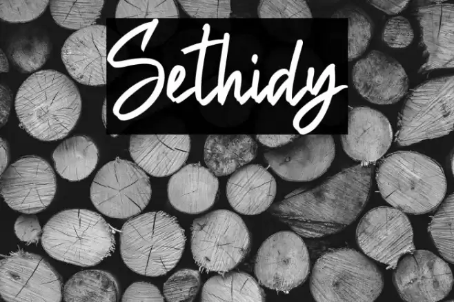 Sethidy Font examples