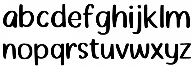 Setia Hati Regular Schriftart Kleinbuchstaben
