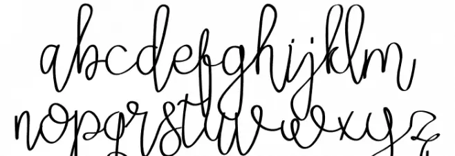 Setia winers Font LOWERCASE