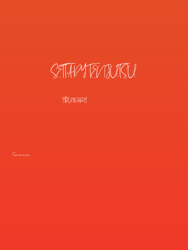 Settary Tenjutsu Poster