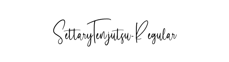 SettaryTenjutsu-Regular  font caratteri gratis