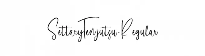 SettaryTenjutsu-Regular  Frei Schriftart Herunterladen