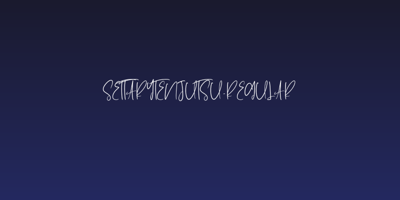 SettaryTenjutsu-Regular Social Header