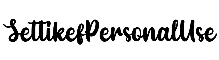 Settikef Personal Use  Free Fonts Download