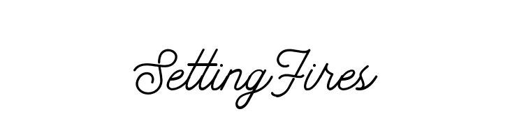SettingFires  Free Fonts Download