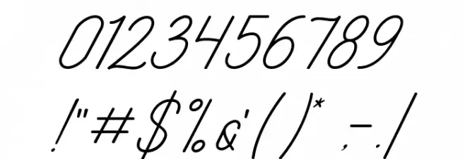 SettingFires Font OTHER CHARS