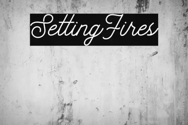 SettingFires Font examples