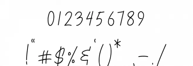 Settiya Script Font OTHER CHARS