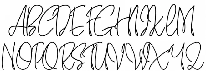 Settiya Script Fonte MAIÚSCULAS