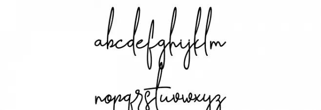 Settiya Script Caratteri MINUSCOLO