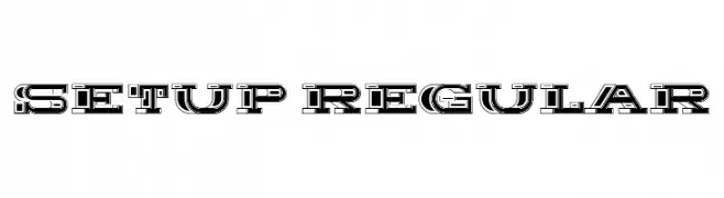 Setup Regular  Frei Schriftart Herunterladen