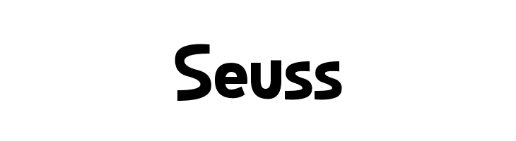 Seuss  フリーフォントのダウンロード