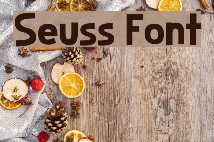 Seuss Font examples