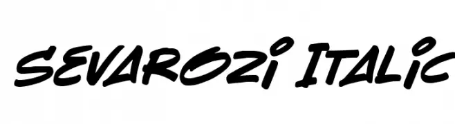 Sevarozi Italic  Frei Schriftart Herunterladen