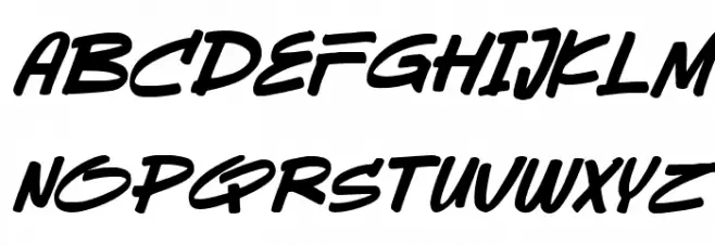 Sevarozi Italic フォント 大文字