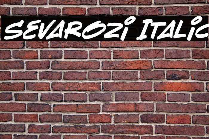 Sevarozi Italic Example 2