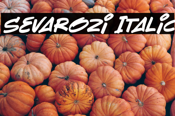 Sevarozi Italic Example 3