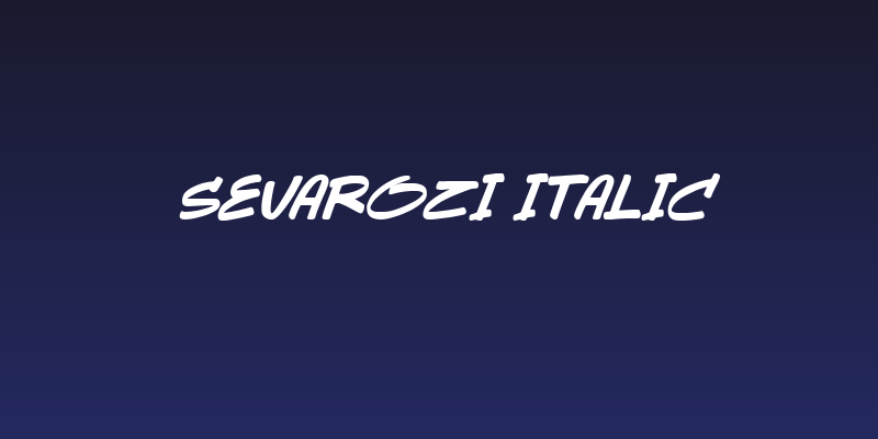 Sevarozi Italic Social Header