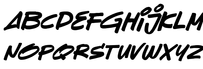 Sevarozi Italic Font LOWERCASE