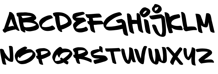 Sevarozi Tilted Font LOWERCASE