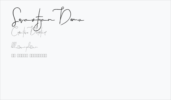 Sevastyan Demo Business Card