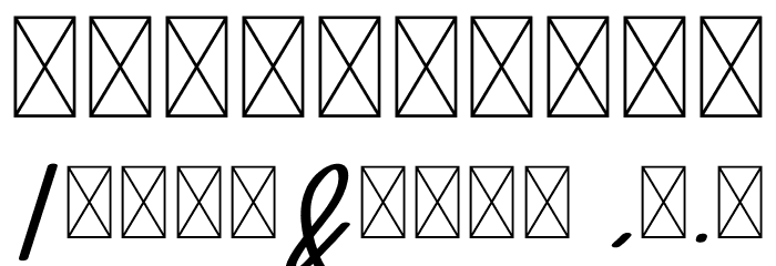Seven Day Signature Font OTHER CHARS