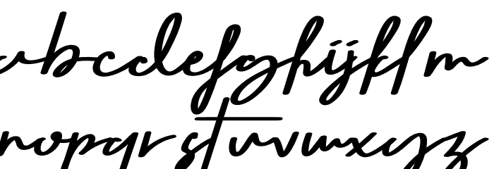 Seven Day Signature Font LOWERCASE
